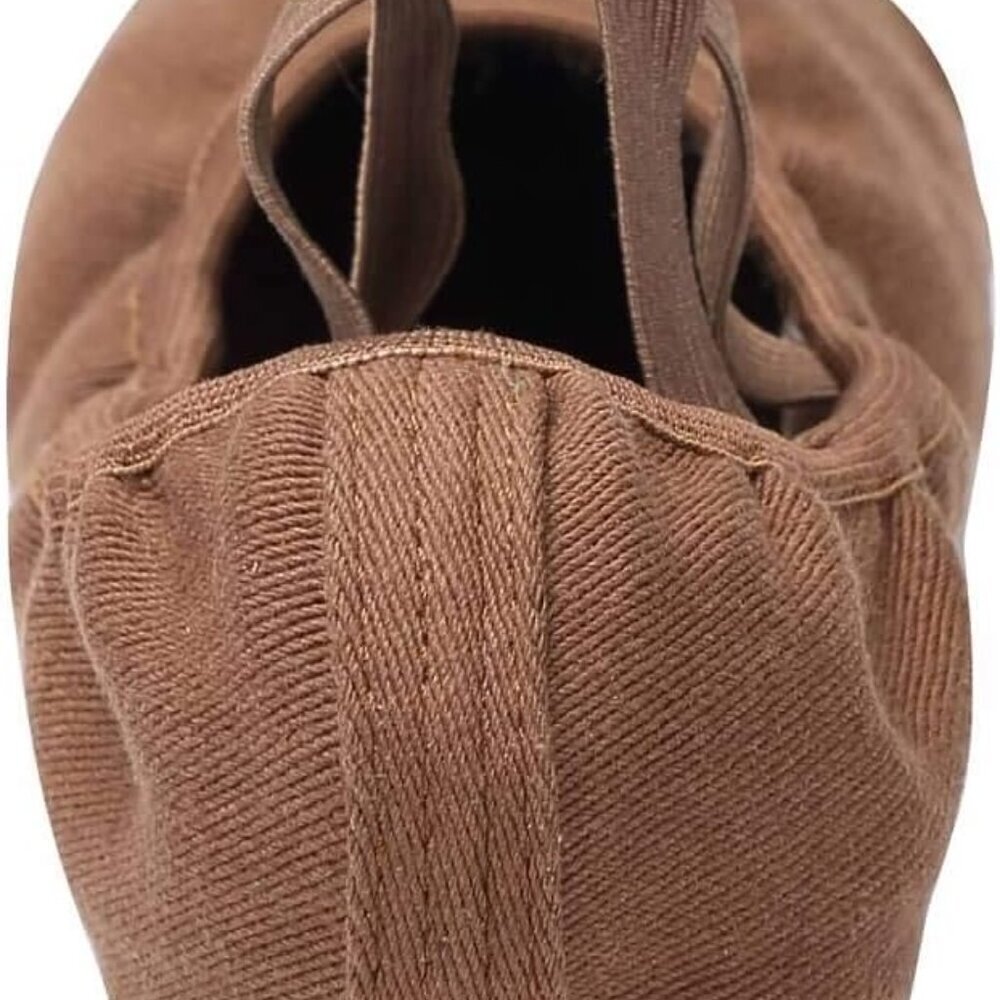 Dance Shoes Girls Stretch Canvas Split Sole Flexible for Women 6.5 - Picture 4 of 7
